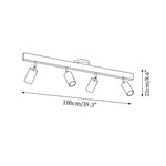 Cargar imagen en el visor de la Galería, Iluminación de riel de madera Merlo
