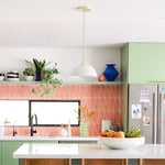 Load image into Gallery viewer, Parvion Metal Dome Pendant Light – Minimalist Modern Kitchen Fixture
