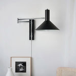 Cargar imagen en el visor de la Galería, Aplique de pared de metal blanco con brazo ajustable
