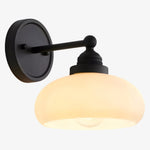 Load image into Gallery viewer, Riven Milk Glass Wall Lamp Vintage Industrial Style - Bedroom Bathroom Lighting