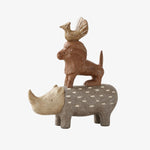 Cargar imagen en el visor de la Galería, Qilin stacked animal resin sculpture