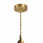 Load image into Gallery viewer, Traditional Vintage Square Rectangle Ripple Glass Iron 1-Light Pendant Light For Living Room
