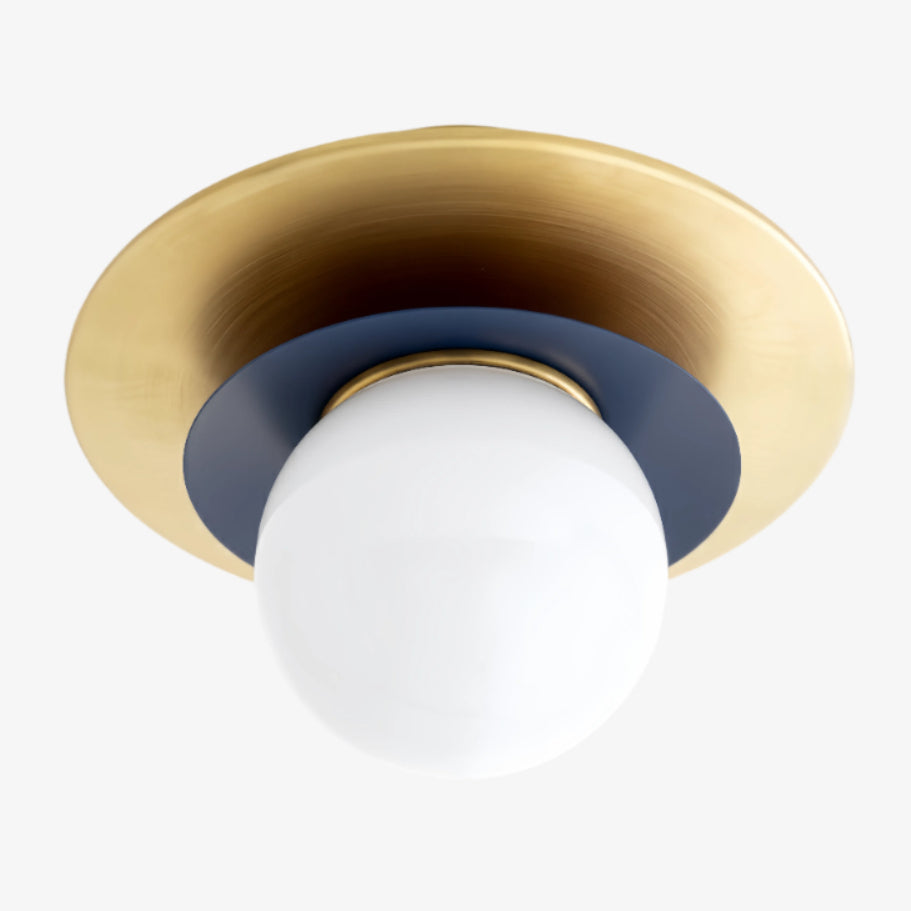 Artivo Modern Layered Globe Ceiling Light with Brass Finish for Living Room, Bedroom and Bathroom