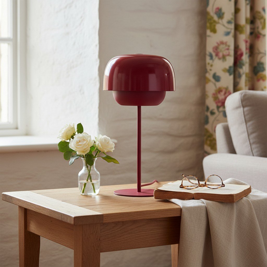 Clinco Colorful Metal Mushroom Table Lamp – Modern Artistic Lighting for Home Decor