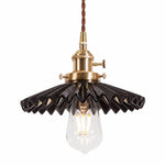 Charger l'image dans la visionneuse de galerie, pleated ceramic pendant light 03