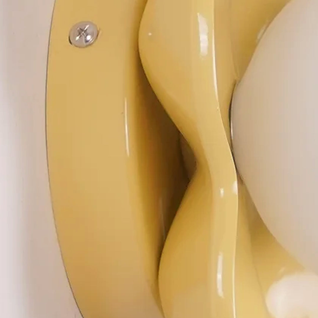 Flower-Shaped Resin Plug-In Wall Lamp