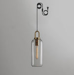 Bild in Gallery-Viewer laden, Copper-Plated Glass Plug-In Swag Pendant