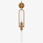 Bild in Gallery-Viewer laden, Vintage Glass Double Wall Lamp with Long Rod