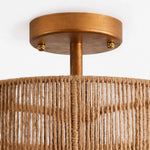 Load image into Gallery viewer, Gold canopy and woven rattan detail