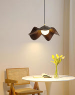 Bild in Gallery-Viewer laden, Leaf Vein Glass Plug-In Pendant Lamp