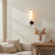 Applique Murale Moderne Solaryx en Albâtre - Lumière Sculpturale Murale pour Salon