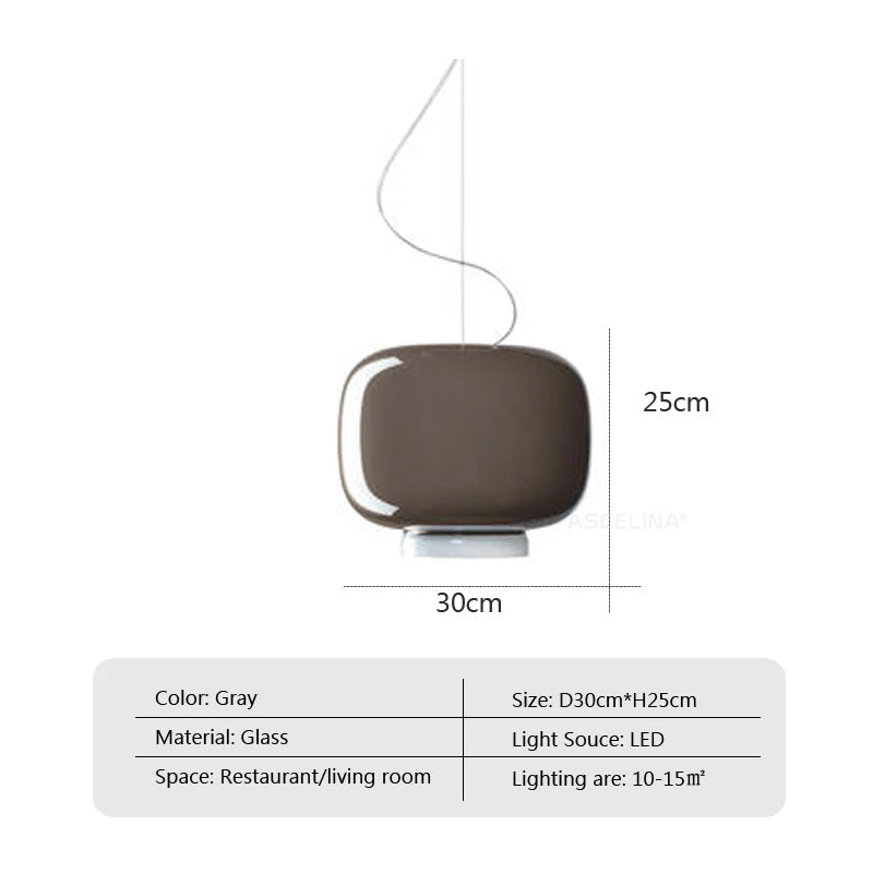 Chouchin Hängeleuchte Moderne LED Glas Pendellampe