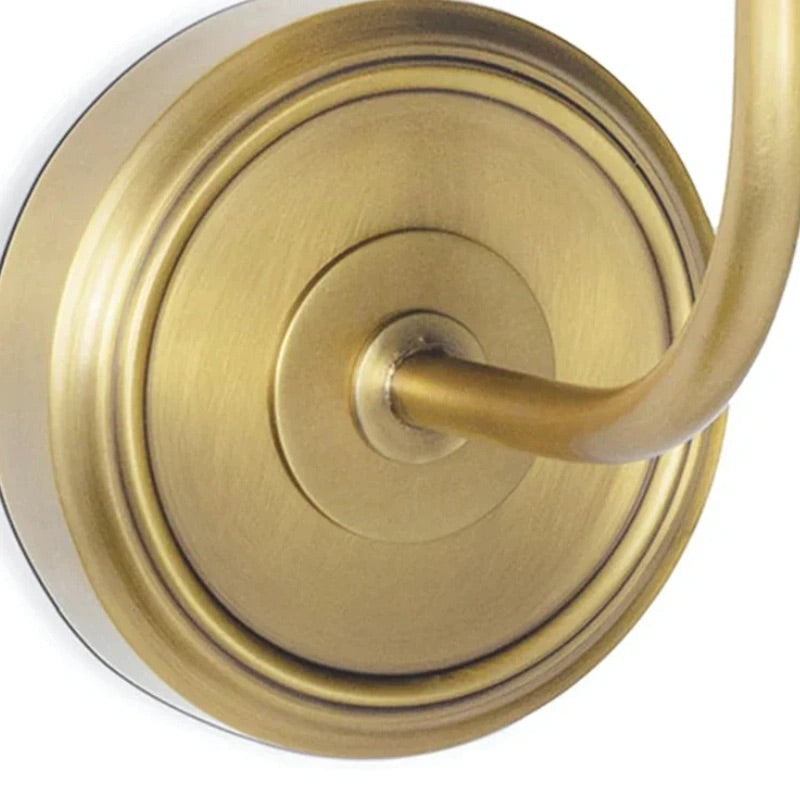 Lámpara de Pared de Metal Curvada Moderna Glissum con Pantalla de Tela Suave para Sala de Estar y Pasillo