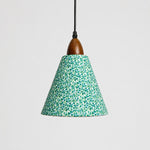 Bild in Gallery-Viewer laden, Small clover floral cone pendant light front view