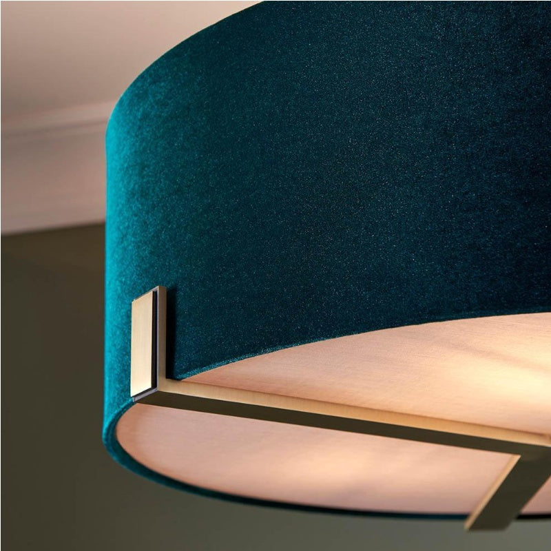 Tela Modern Klassische Pendelleuchte mit Stoffdiffusor für Kücheninsel und Eingangsbereich