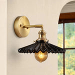 Bild in Gallery-Viewer laden, Black ceramic wall sconce near arched window