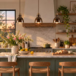 Load image into Gallery viewer, Industrial Brass Adjustable Pendant Lamp