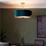 Bild in Gallery-Viewer laden, Tela Modern Klassische Pendelleuchte mit Stoffdiffusor für Kücheninsel und Eingangsbereich