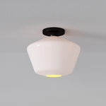Load image into Gallery viewer, Merin Minimalist Sleek Geometric Glass Flushmount Light
