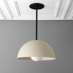 Charger l&#39;image dans la visionneuse de galerie, Metio Dome Neutral Dome Pendant - Modern Metal Accent Lighting
