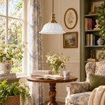 Cargar imagen en el visor de la Galería, Vintage Fluted Glass Pendant Light for Kitchen &amp; Dining
