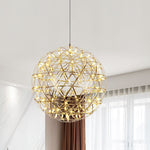 Load image into Gallery viewer, Silver Spark Ball Pendant Light

