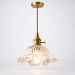 Bild in Gallery-Viewer laden, Vintage Wavy-Edge Glass Pendant Lamp