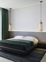 Bild in Gallery-Viewer laden, Copper-Plated Glass Plug-In Swag Pendant