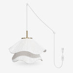 Bild in Gallery-Viewer laden, Layered Pleated Fabric Plug-In Pendant Light