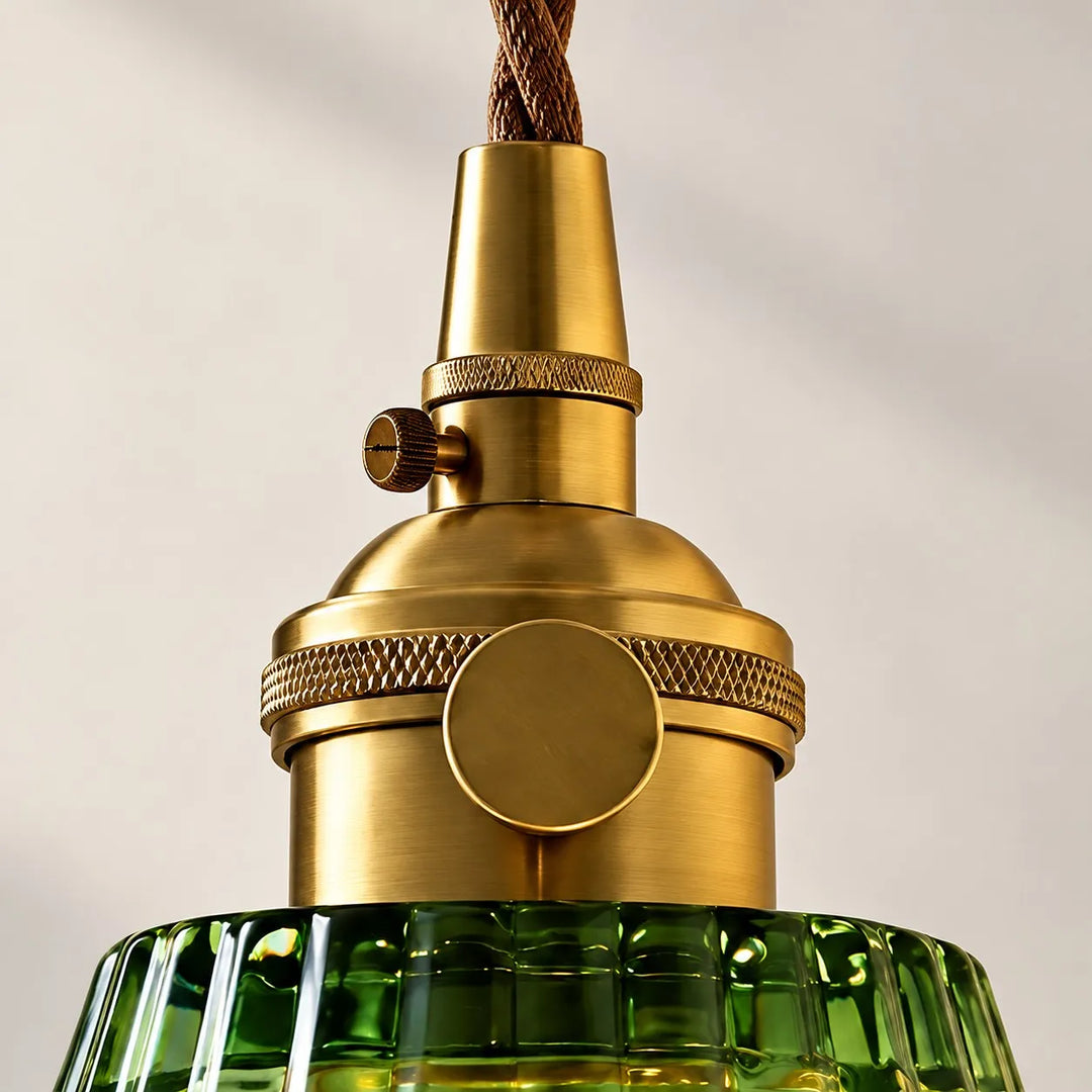 Nordic Brass Colored Glass Wall Lamp