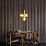 Bild in Gallery-Viewer laden, Rounded Brass Glass Plug-In Pendant Light