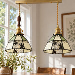Charger l'image dans la visionneuse de galerie, Cat and Butterfly Stained Glass Pendant Light