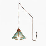Bild in Gallery-Viewer laden, Colorful Decorative Glass Plug-In Swag Pendant