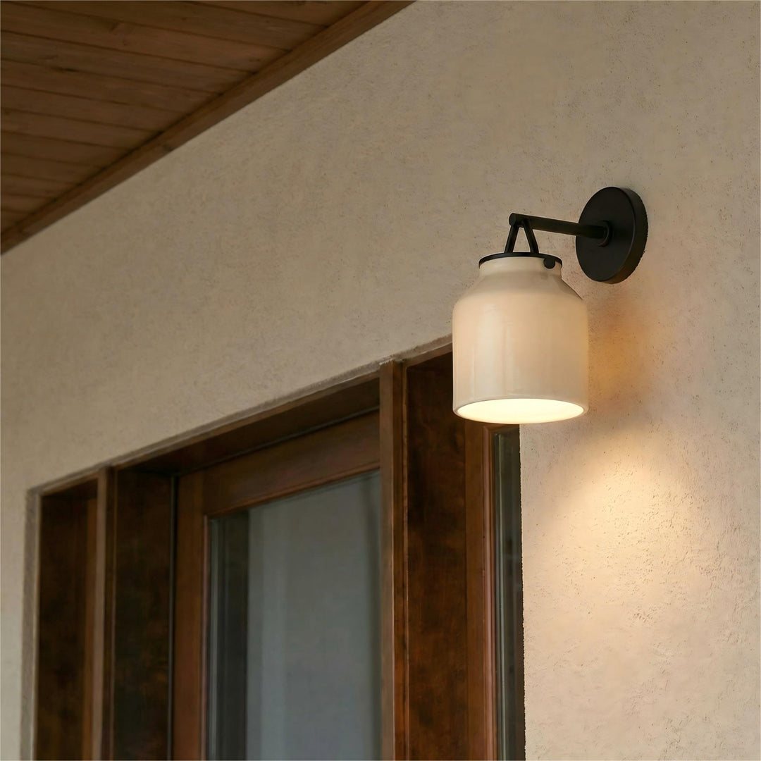 Applique d'extérieur moderne Hanton – Applique murale d'extérieur moderne et industrielle 