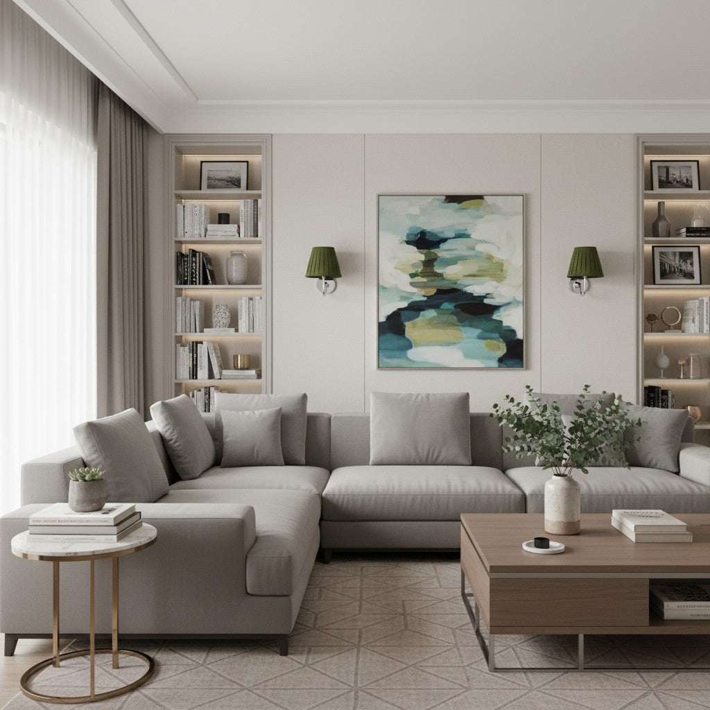 Aplique de pared Luvora con pantalla de tela y pantalla de tambor - Aplique plisado clásico