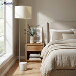 Load image into Gallery viewer, Luma Industrial Modern Table and Floor Lamp with Soft Fabric Shade - Contemporary Lighting for Home and Office