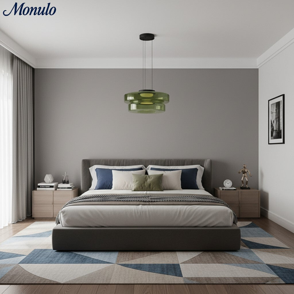 Verdoma Stacked Disc Form Glass Pendant Light Contemporary Nordic Lighting for Kitchens