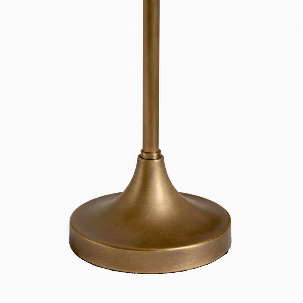 Lámpara de mesa Luminella Elegant Scalloped Linen – Lámpara moderna para dormitorio