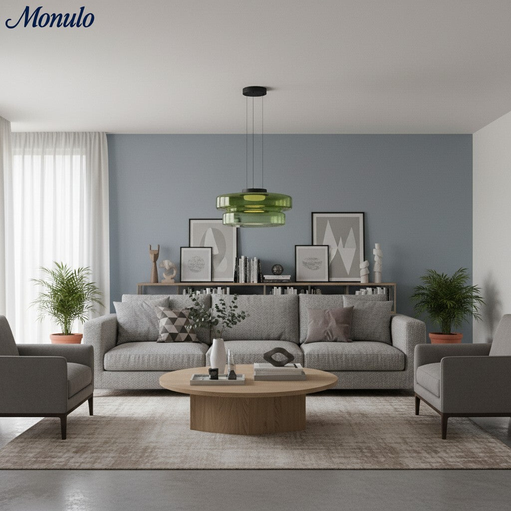 Verdoma Stacked Disc Form Glass Pendant Light Contemporary Nordic Lighting for Kitchens