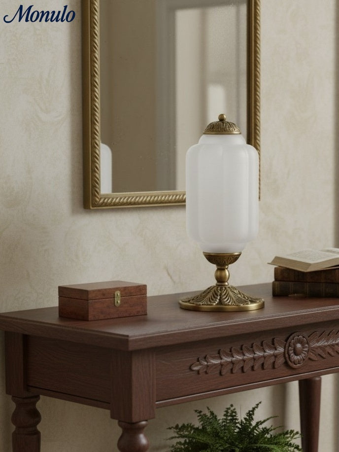 Vintage Glas Eloise Tischlampe