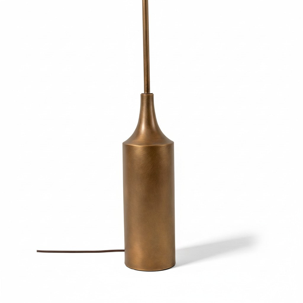 Luminella Contemporary Linen Shade Bronze Floor Lamp – Bedroom & Living Area Lighting