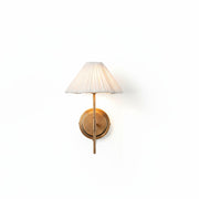 Luminella Elegant Bronze & Linen Wall Sconce – Classic Design for Bedroom & Hallway