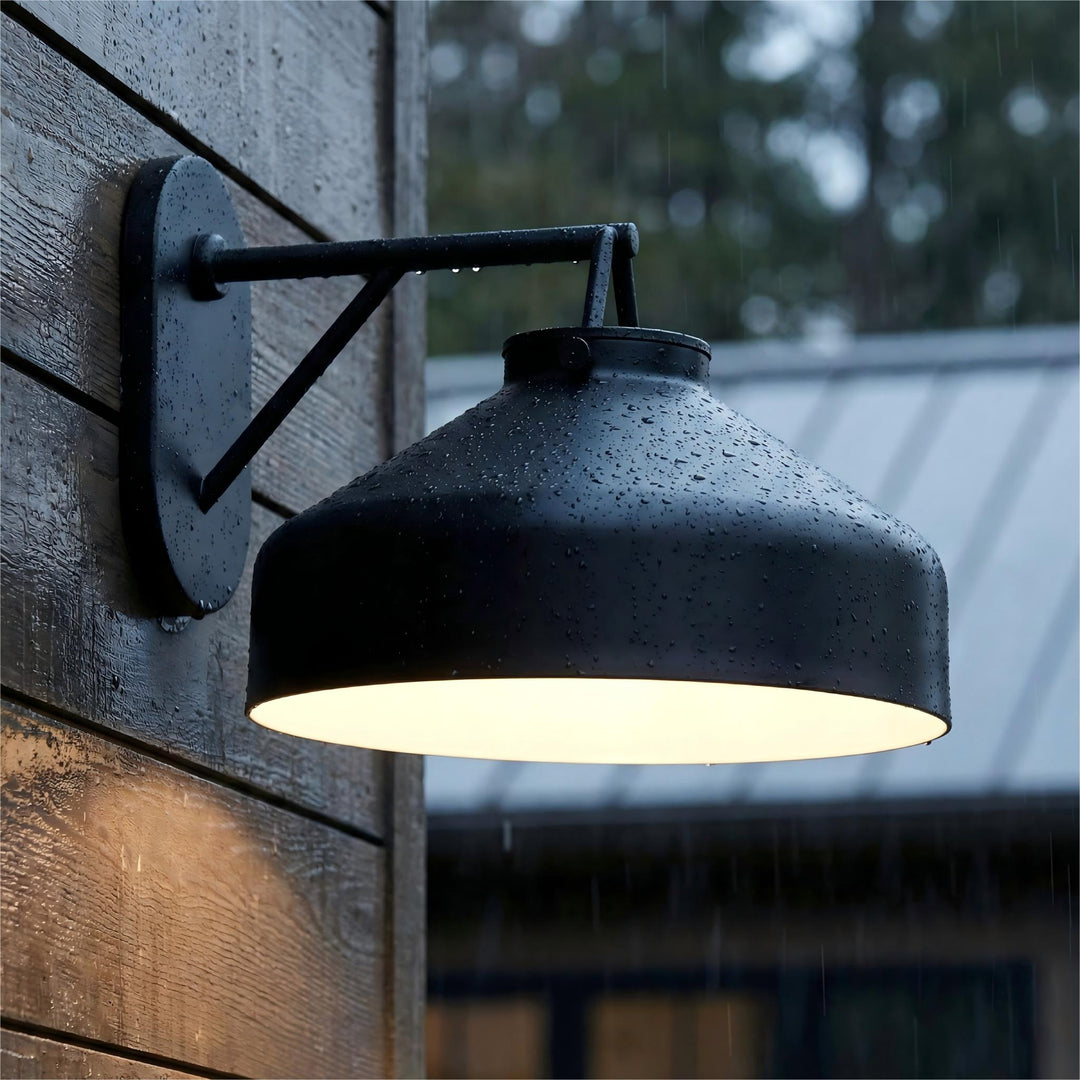 Applique d'extérieur moderne Hanton – Applique murale d'extérieur moderne et industrielle 