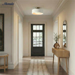 Load image into Gallery viewer, Cerova Porcelain Flush Mount Ceiling Light – Modern Low-Profile Fixture