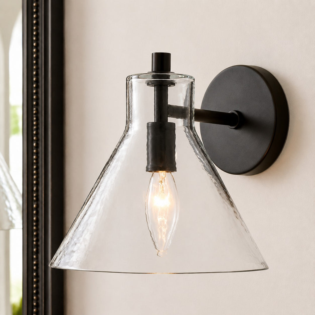 Glavira Recycelte Glas Wandlampe - Modernes Badezimmer Waschtischlicht