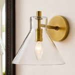 Bild in Gallery-Viewer laden, Glavira Recycelte Glas Wandlampe - Modernes Badezimmer Waschtischlicht
