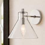 Bild in Gallery-Viewer laden, Glavira Recycelte Glas Wandlampe - Modernes Badezimmer Waschtischlicht
