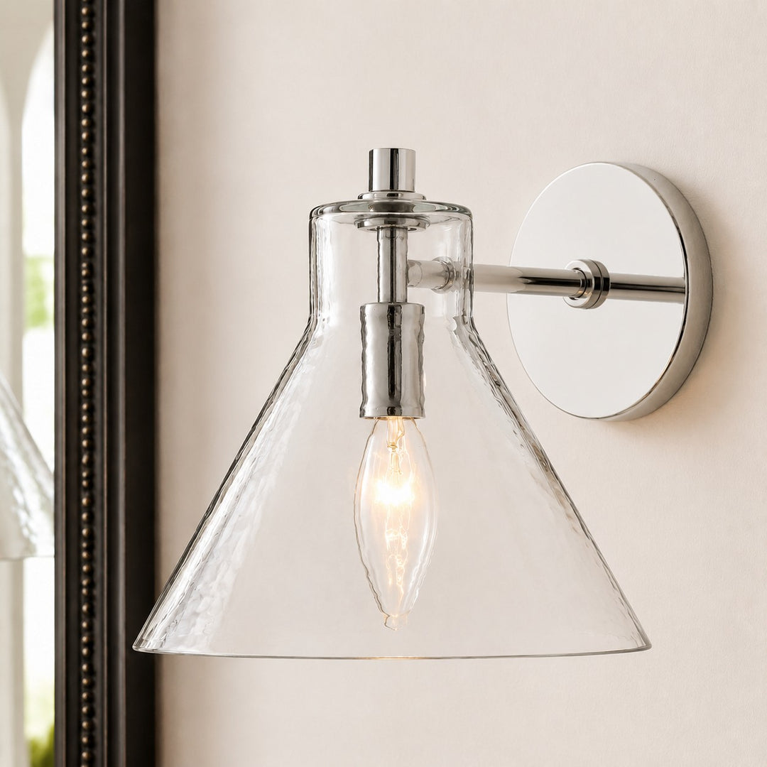Glavira Recycelte Glas Wandlampe - Modernes Badezimmer Waschtischlicht