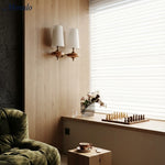 Load image into Gallery viewer, Rowan Retro Fabric Shade Wall Sconce – Classic Fabric Lighting For Bedroom