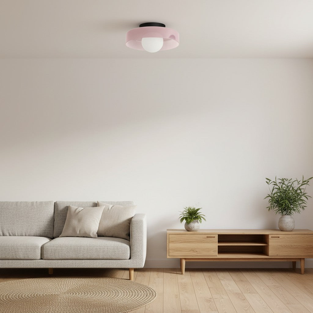 Verdoma Morandic Scheiben-Orb Wand- und Deckenlampe für moderne Innenräume